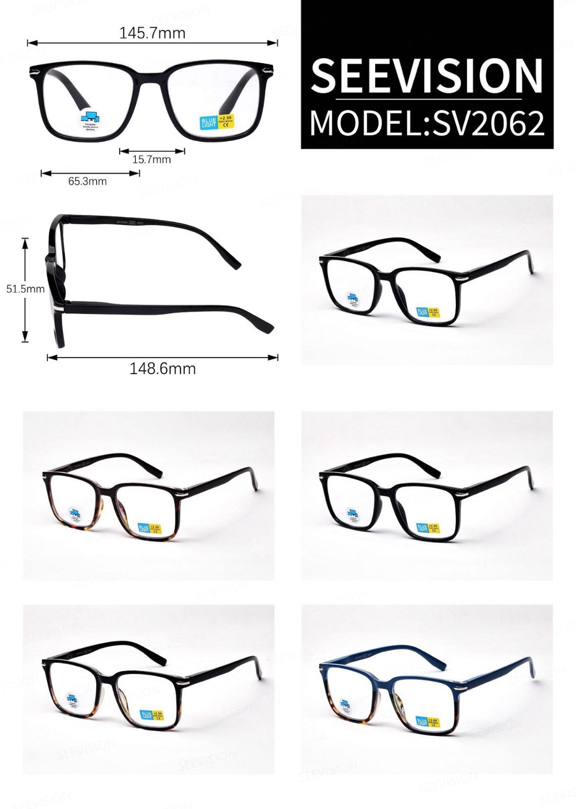 Reading Glasses With Blue Light SV2201LG
