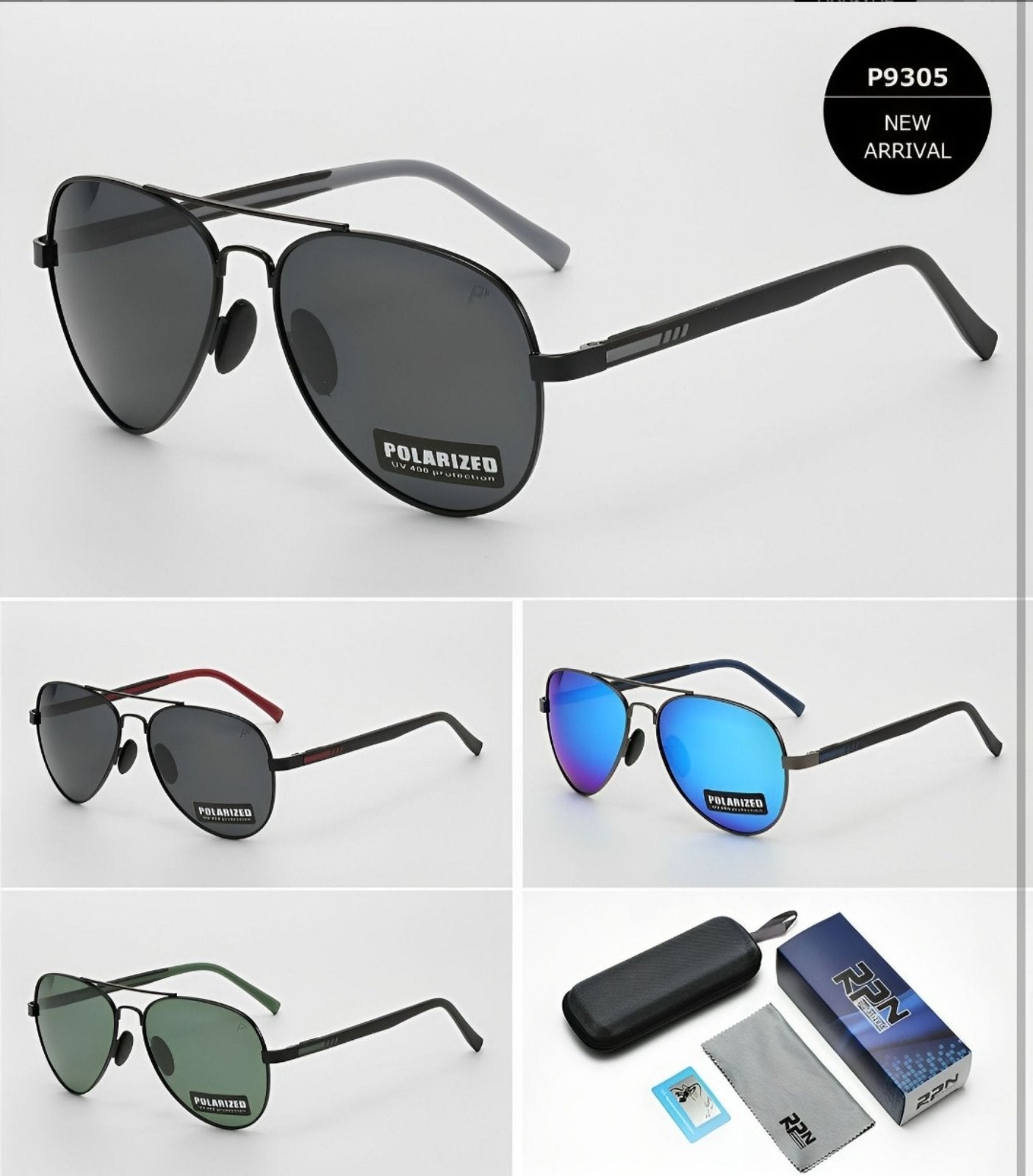 Ανδρικά Γυαλιά Ηλίου Tan RPN Polarized P9305