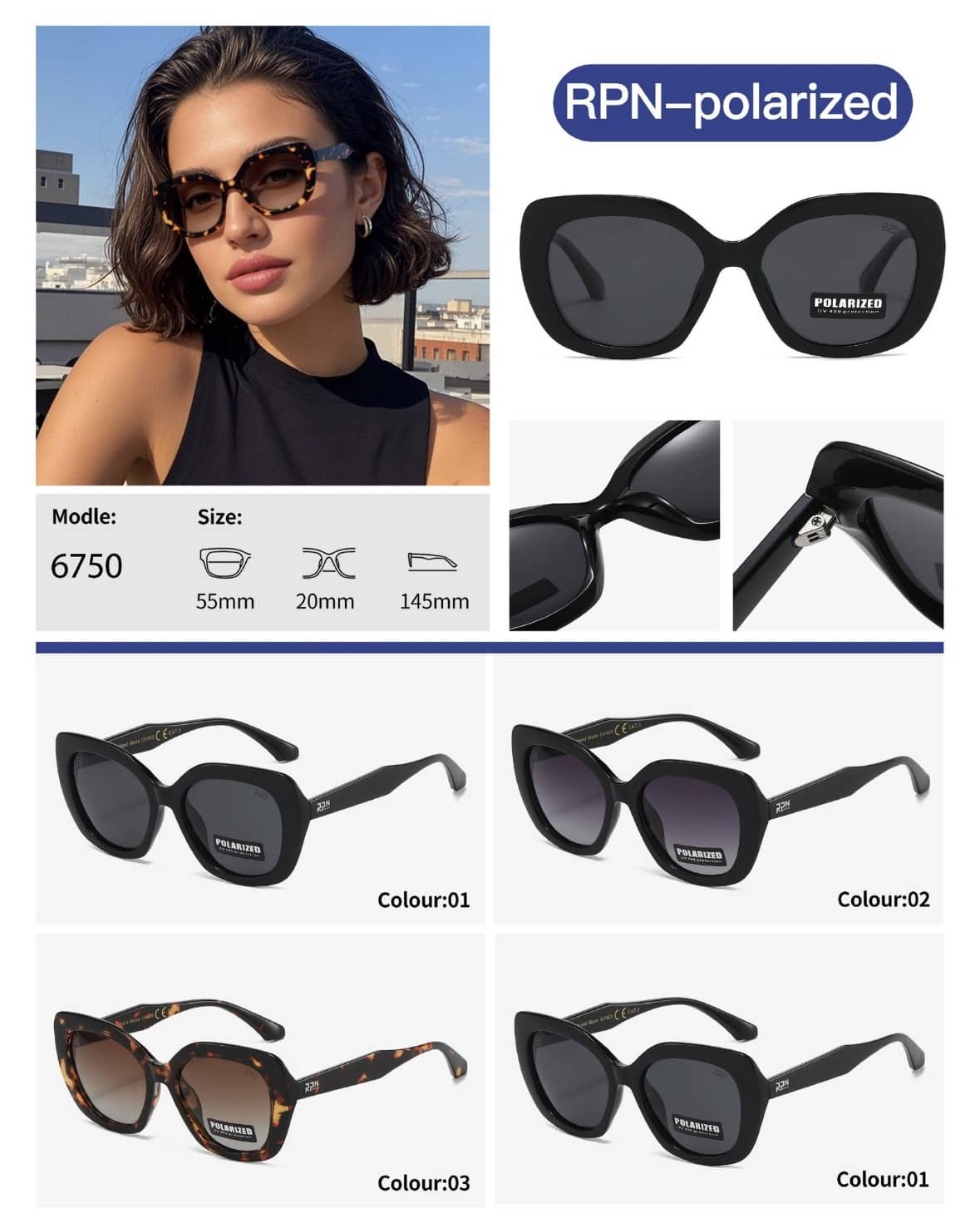 Γυναικεία Γυαλιά Ηλίου Lyra RPN Polarized P6750