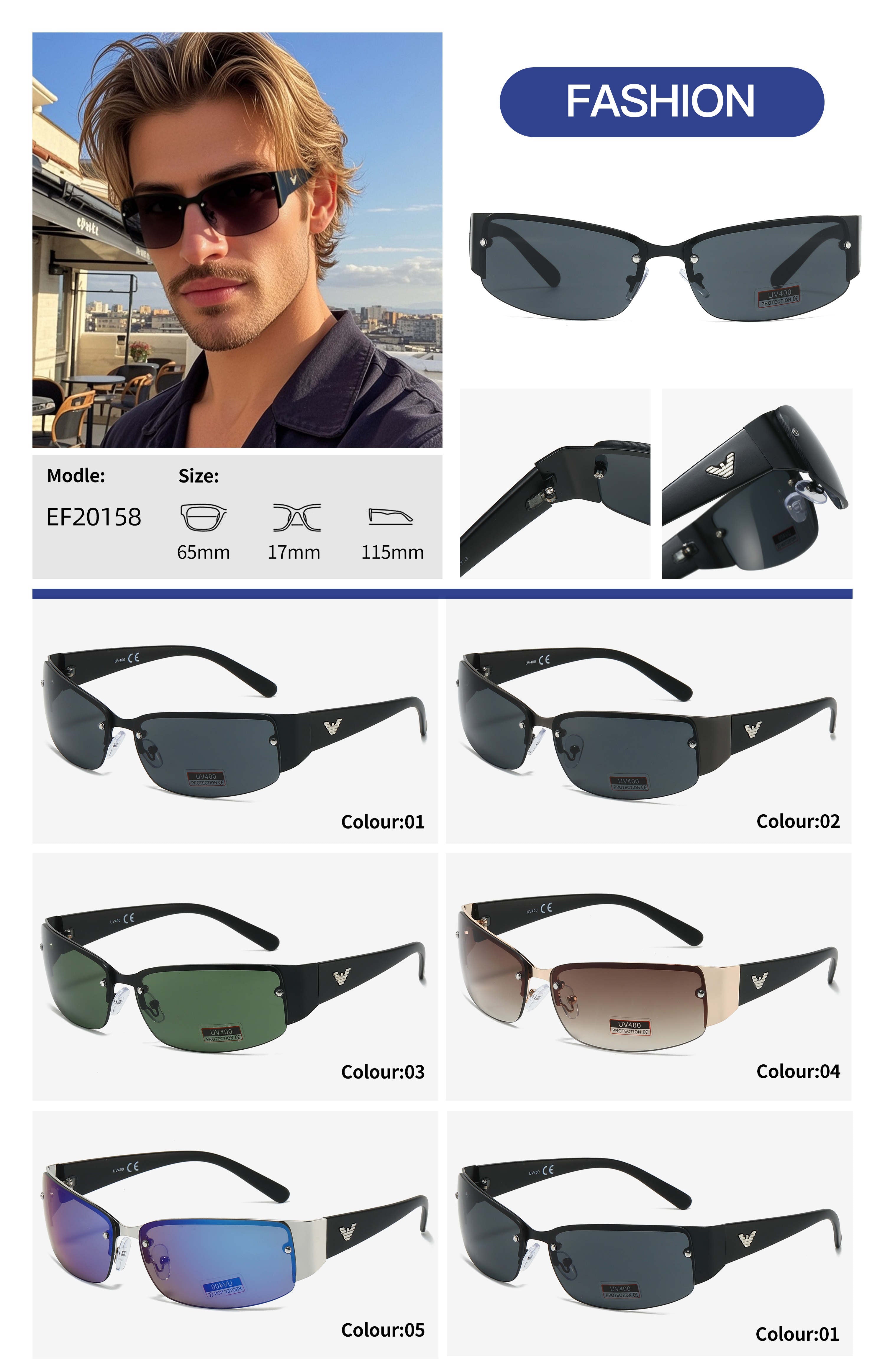 Ανδρικό Γυαλιά Ηλίου Kinsley MAXAIR 20158