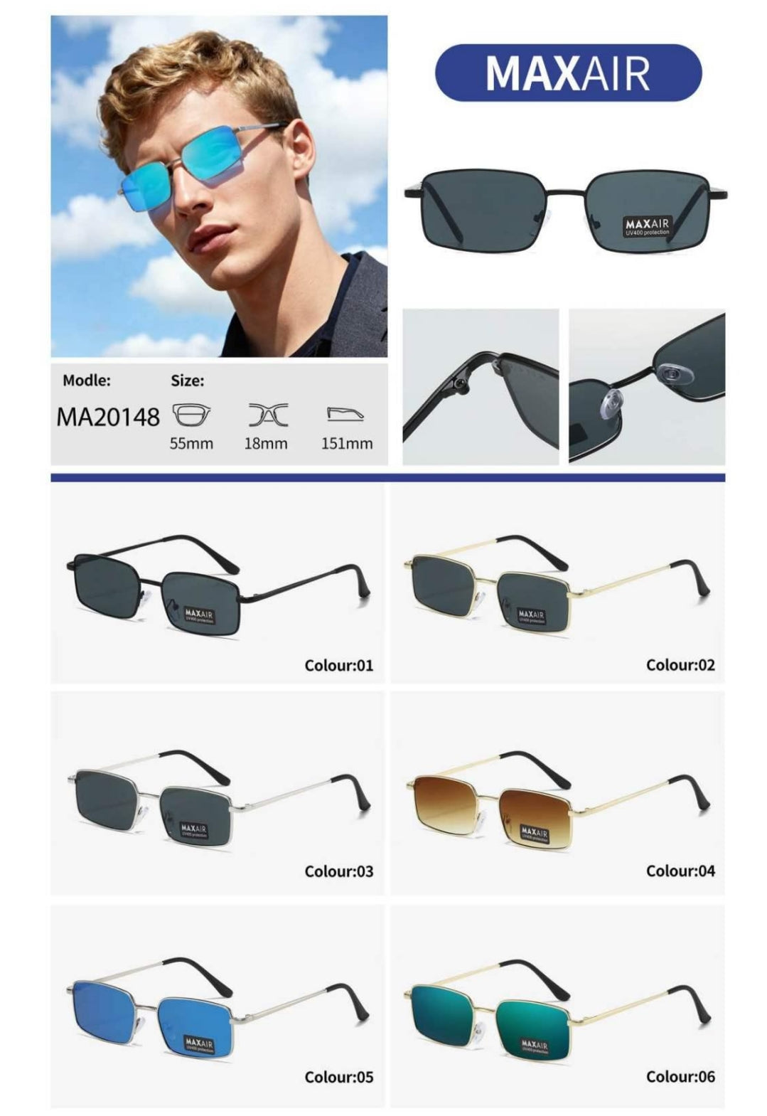 Ανδρικά Γυαλιά Ηλίου Kayse MAXAIR 20148