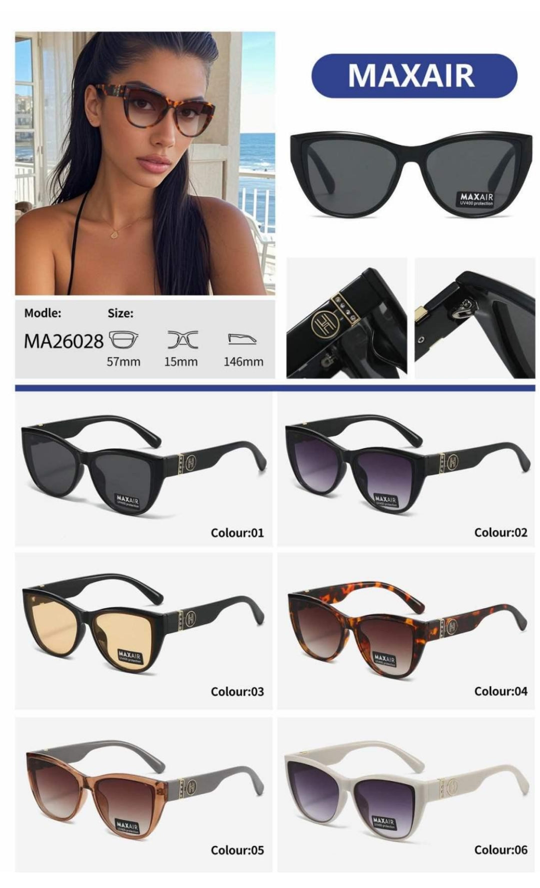 Γυναικεία Γυαλιά Ηλίου Ammie MAXAIR 26028