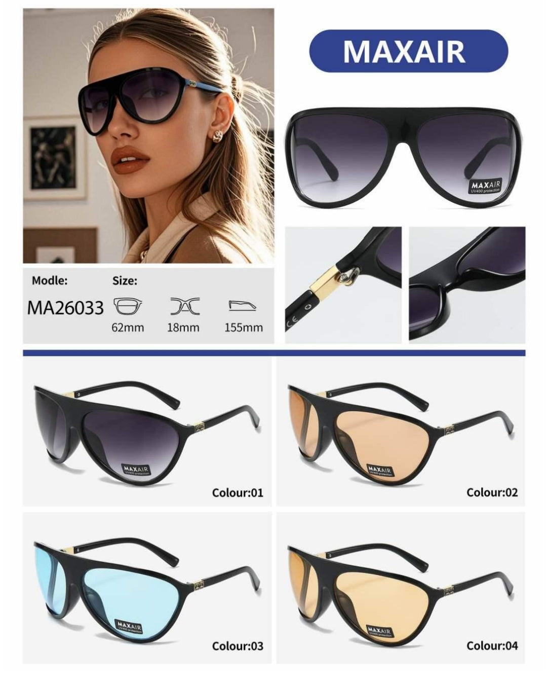 Γυναικεία Γυαλιά Ηλίου Annitra MAXAIR 26033