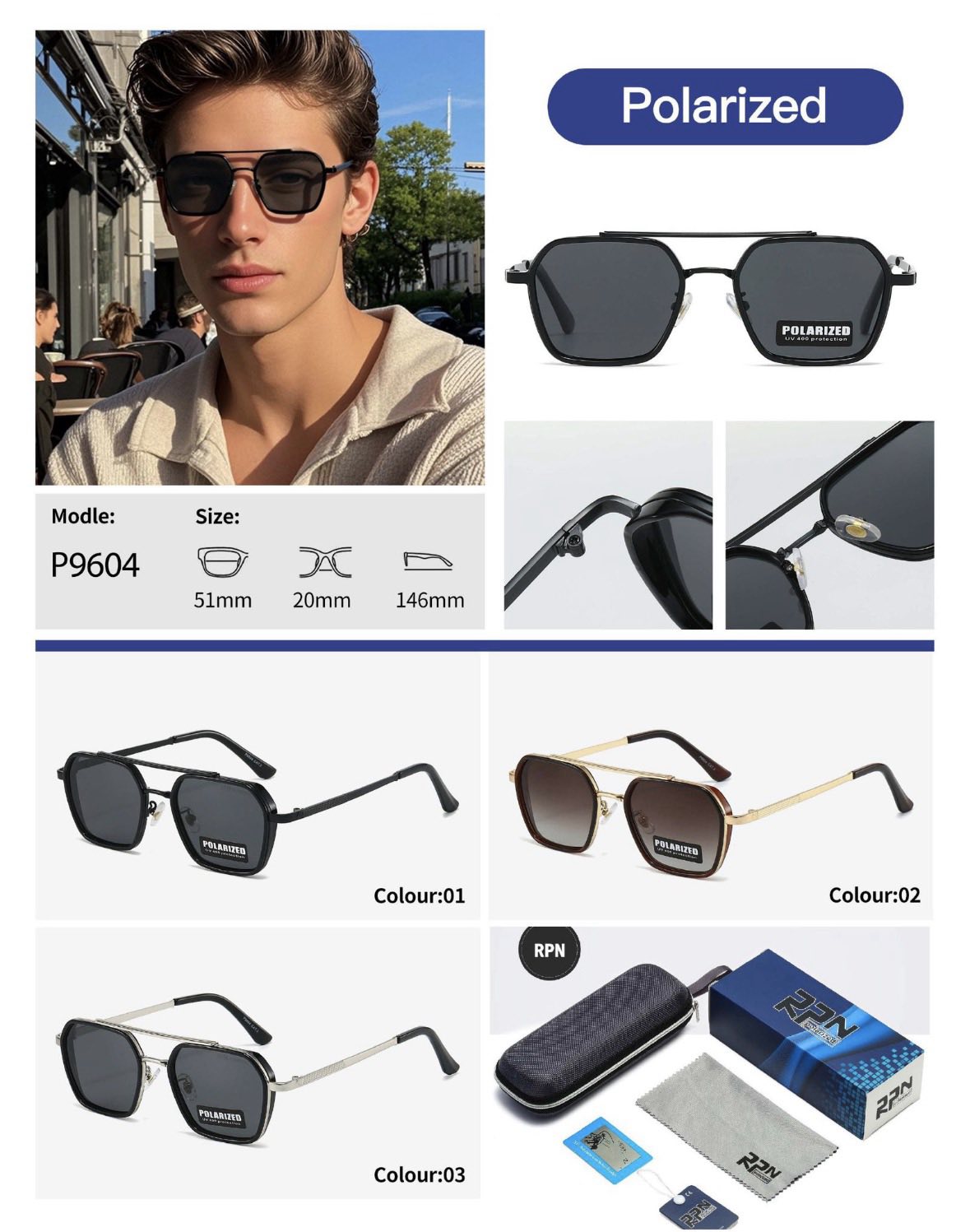 Unisex Γυαλιά Ηλίου RPN Polarized P9604